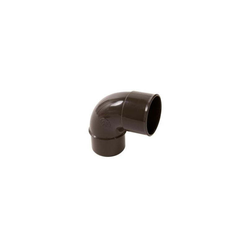 Coude pour tube de descente cylindrique Ø 50 diamètre Ø 50mm couleur Marron Nicoll | CJ8GTM