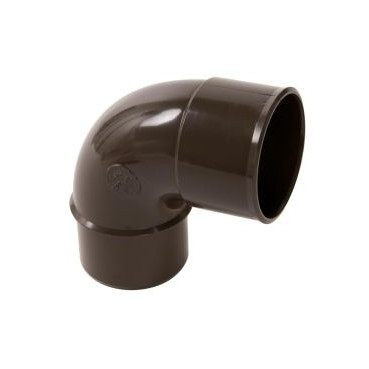 Coude pour tube de descente cylindrique Ø 50 diamètre Ø 50mm couleur Marron Nicoll | CJ8GTM