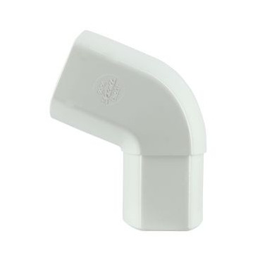 Coude pour tube de descente ovoïde 90x56 diamètre Ø 90mm x 56mm couleur Blanc Nicoll | CN6GTB