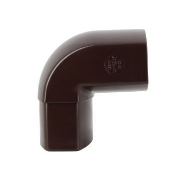 Coude pour tube de descente ovoïde 90x56 diamètre Ø 90mm x 56mm couleur Marron Nicoll | CN8GTM