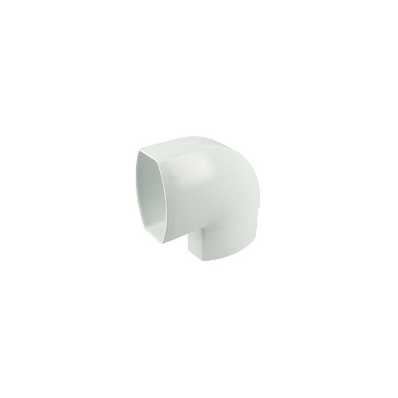 Coude de changement d'orientation pour tube de descente ovoïde 90x56 diamètre Ø 90mm x 56mm couleur Blanc Nicoll | CN9GTB