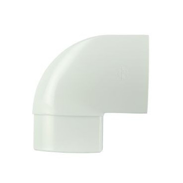 Coude de changement d'orientation pour tube de descente ovoïde 90x56 diamètre Ø 90mm x 56mm couleur Blanc Nicoll | CN9GTB