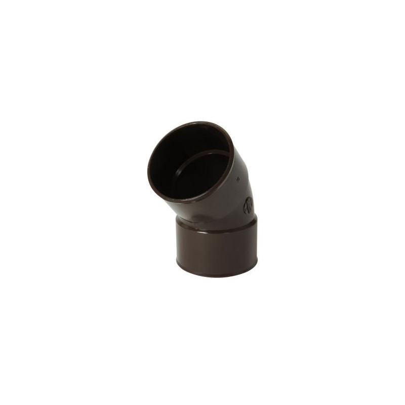 Coude pour tube de descente cylindrique Ø 80 diamètre Ø 80mm couleur Marron Nicoll | CR44GTM