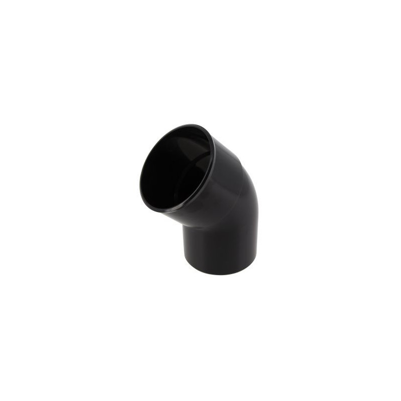 Coude pour tube de descente cylindrique Ø 80 diamètre Ø 80mm couleur Noir Nicoll | CR4GTN