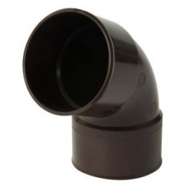 Coude pour tube de descente cylindrique Ø 80 diamètre Ø 80mm couleur Marron Nicoll | CR66GTM