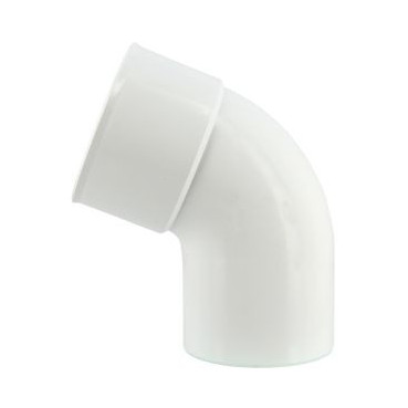 Coude pour tube de descente cylindrique Ø 80 diamètre Ø 80mm couleur Blanc Nicoll | CR6GTB