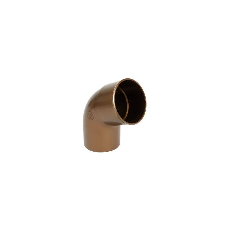 Coude pour tube de descente cylindrique Ø 80 diamètre Ø 80mm couleur Cuivre Nicoll | CR6GTC