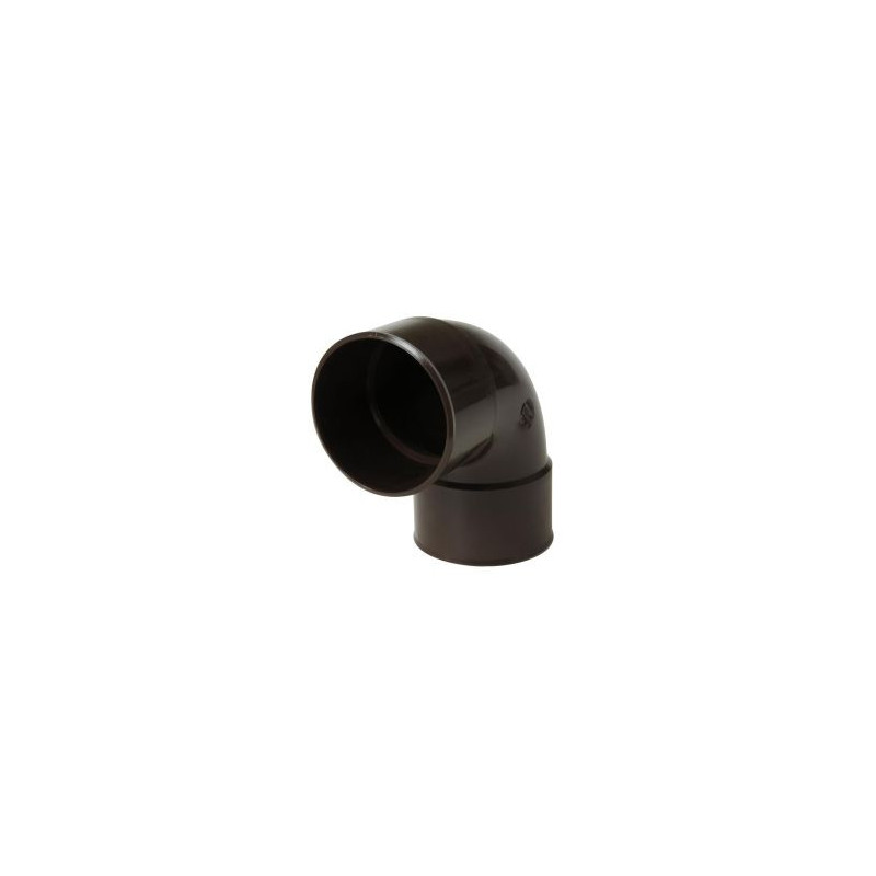 Coude pour tube de descente cylindrique Ø 80 diamètre Ø 80mm couleur Marron Nicoll | CR88GTM