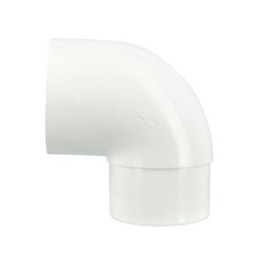 Coude pour tube de descente cylindrique esthétique Ø 80 diamètre Ø 80mm couleur Blanc Nicoll | CR8GT1B