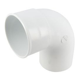 Coude pour tube de descente cylindrique Ø 80 diamètre Ø 80mm couleur Blanc Nicoll | CR8GTB