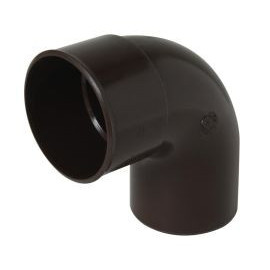 Coude pour tube de descente cylindrique Ø 80 diamètre Ø 80mm couleur Marron Nicoll | CR8GTM