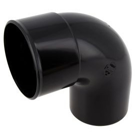 Coude pour tube de descente cylindrique Ø 80 diamètre Ø 80mm couleur Noir Nicoll | CR8GTN