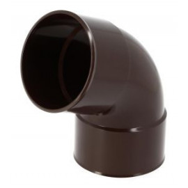 Coude pour tube de descente cylindrique Ø 100 diamètre Ø 100mm couleur Marron Nicoll | CT66GTM