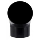 Image du produit : Coude pour tube de descente cylindrique esthétique Ø 100 diamètre Ø 100mm couleur Noir Nicoll | CT6GT1N