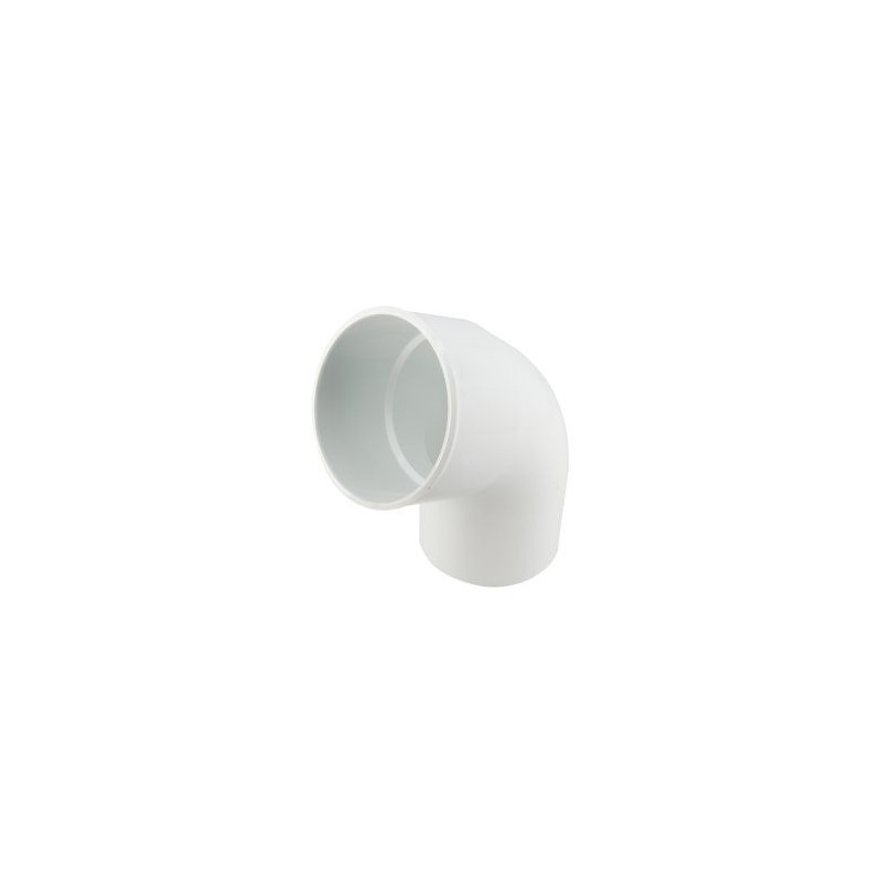 Coude pour tube de descente cylindrique Ø 100 diamètre Ø 100mm couleur Blanc Nicoll | CT6GTB