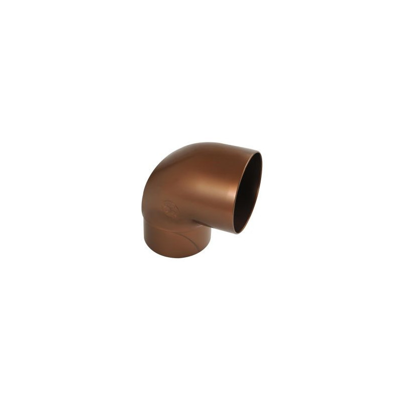 Coude pour tube de descente cylindrique esthétique Ø 100 diamètre Ø 100mm couleur Cuivre Nicoll | CT8GT1C