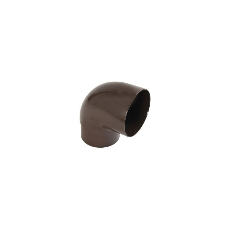 Coude pour tube de descente cylindrique esthétique Ø 100 diamètre Ø 100mm couleur Marron Nicoll | CT8GT1M