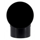 Image du produit : Coude pour tube de descente cylindrique esthétique Ø 100 diamètre Ø 100mm couleur Noir Nicoll | CT8GT1N