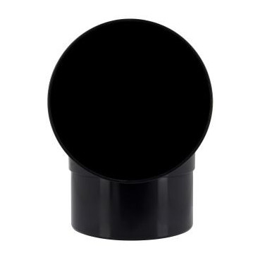 Coude pour tube de descente cylindrique esthétique Ø 100 diamètre Ø 100mm couleur Noir Nicoll | CT8GT1N