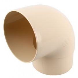 Coude pour tube de descente cylindrique esthétique Ø 100 diamètre Ø 100mm couleur Sable Nicoll | CT8GT1S