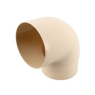 Coude pour tube de descente cylindrique esthétique Ø 100 diamètre Ø 100mm couleur Sable Nicoll | CT8GT1S