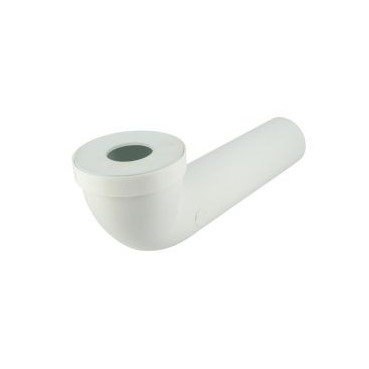 Pipe longue pour WC diamètre Ø 65mm x 95mm x 90mm - longueur 350mm Nicoll | CTW2235