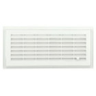 Image du produit : Grille de ventilation à sceller démontable et à fermeture rectangulaire - avec moustiquaire - hauteur 129mm - largeur 274mm couleur Blanc Nicoll | F111