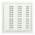 Image du produit : Grille de ventilation à sceller démontable et à fermeture carrée - hauteur 201mm - largeur 201mm couleur Blanc Nicoll | F154