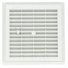 Image du produit : Grille de ventilation à sceller démontable et à fermeture carrée - hauteur 201mm - largeur 201mm couleur Blanc Nicoll | F164