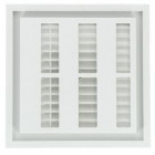 Image du produit : Grille de ventilation à sceller démontable et à fermeture carrée - hauteur 201mm - largeur 201mm couleur Blanc Nicoll | F164