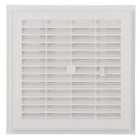 Image du produit : Grille de ventilation à sceller démontable et à fermeture carrée - hauteur 201mm - largeur 201mm couleur Blanc Nicoll | F164