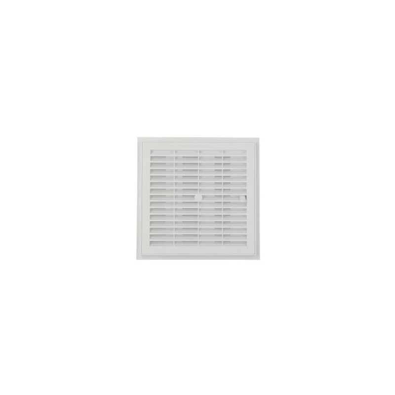 Grille de ventilation à sceller démontable et à fermeture carrée - hauteur 223mm - largeur 223mm couleur Blanc Nicoll | F214