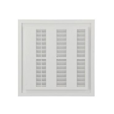 Grille de ventilation à sceller démontable et à fermeture carrée - hauteur 223mm - largeur 223mm couleur Blanc Nicoll | F214