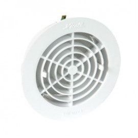 Grille de ventilation intérieure avec moustiquaire diamètre Ø 144mm x 110mm x 140mm couleur Blanc Nicoll | FATM125