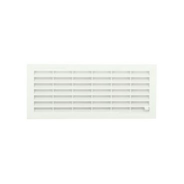 Grille de ventilation à visser ou à coller classique à fermeture rectangulaire - hauteur 108mm - largeur 254mm couleur Blanc Nicoll | FB101