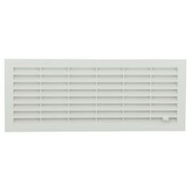 Grille de ventilation à visser ou à coller classique à fermeture rectangulaire - hauteur 108mm - largeur 299mm couleur Blanc Nicoll | FB161