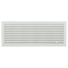 Image du produit : Grille de ventilation à visser ou à coller classique à fermeture rectangulaire - hauteur 132mm - largeur 338mm couleur Blanc Nicoll | FB201