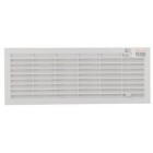 Image du produit : Grille de ventilation à visser ou à coller classique à fermeture rectangulaire - hauteur 132mm - largeur 338mm couleur Blanc Nicoll | FB211