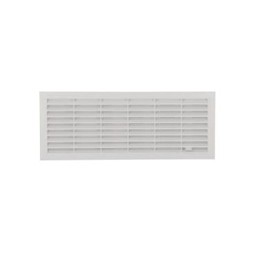 Grille de ventilation à visser ou à coller classique à fermeture rectangulaire - hauteur 132mm - largeur 338mm couleur Blanc Nicoll | FB211