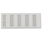 Image du produit : Grille de ventilation à visser ou à coller classique à fermeture rectangulaire - hauteur 132mm - largeur 338mm couleur Blanc Nicoll | FB211