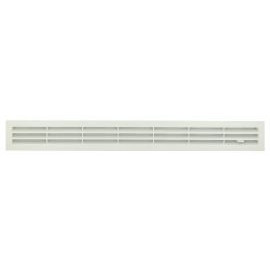 Grille de ventilation à visser ou à coller classique à fermeture rectangulaire - hauteur 60mm - largeur 515mm couleur Blanc Nicoll | FB512