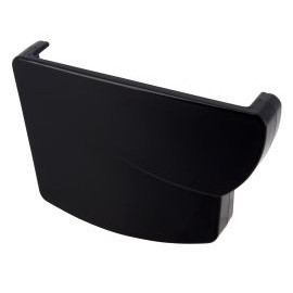 Fond de gouttière à coller - LG28 couleur Noir Nicoll | FG28N