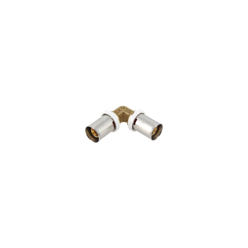 Coude multicouche à sertir à 90° Laiton diamètre Ø 16mm x 16mm Nicoll | FLC16