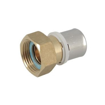 Manchon multicouche à sertir, à visser écrou tournant diamètre Ø 26mm Nicoll | FLMT2626F