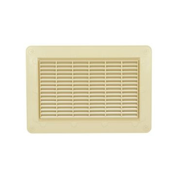 Grille de ventilation spécial façade à visser ou à coller applique - hauteur 226mm - largeur 323mm couleur Sable Nicoll | GAP2