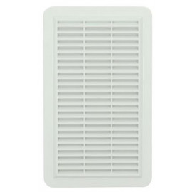 Grille de ventilation spécial façade à visser ou à coller applique - hauteur 277mm - largeur 166mm couleur Blanc Nicoll | GAPMV