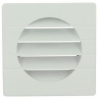 Image du produit : Grille de ventilation spécial façade pour tubes PVC diamètre Ø 100mm - hauteur 124mm - largeur 124mm couleur Blanc Nicoll | GET10B