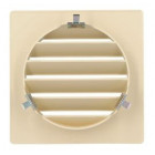 Image du produit : Grille de ventilation spécial façade pour tubes PVC diamètre Ø 125mm - hauteur 149mm - largeur 149mm couleur Sable Nicoll | GET125