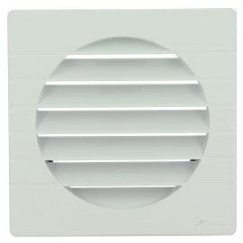 Grille de ventilation spécial façade pour tubes PVC diamètre Ø 140mm - hauteur 164mm - largeur 164mm couleur Blanc Nicoll | GET14B