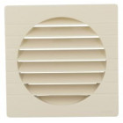 Image du produit : Grille de ventilation spécial façade pour tubes PVC diamètre Ø 160mm - hauteur 184mm - largeur 184mm couleur Sable Nicoll | GET160